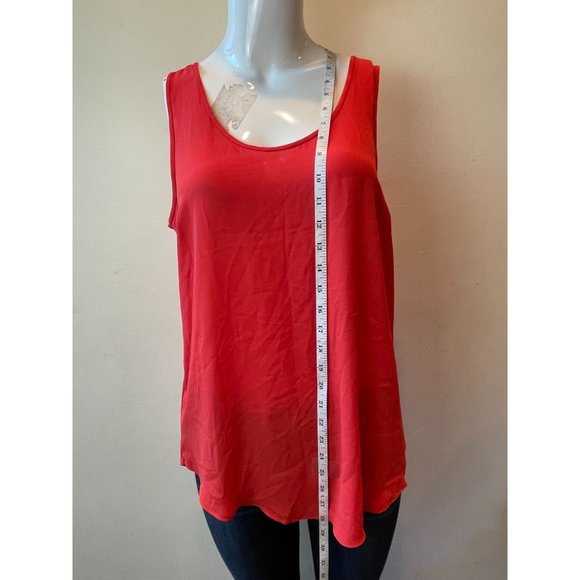 J. Crew Womens Scoop Neck Tank Top Sleeveless Wide Strap Lightweight Red Size 8T - Picture 3 of 6